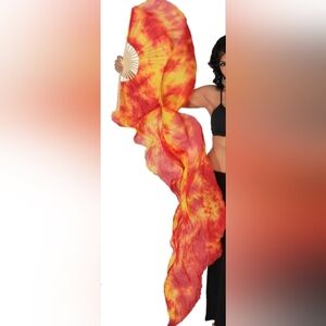 3 sets fire fan veils